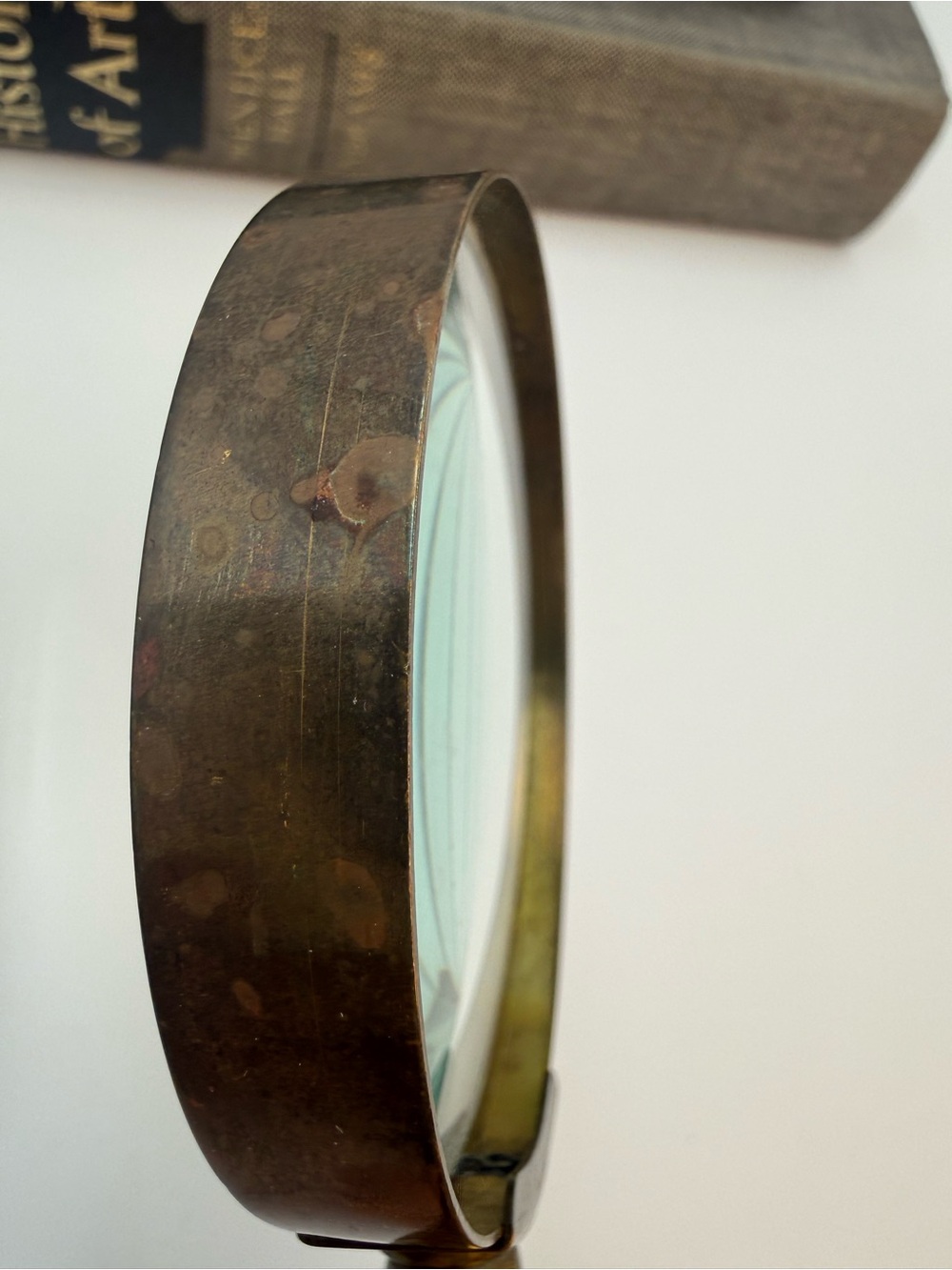 Vintage Two Tone Metal Magnifying Glass 6.5” - Picture 10 of 10
